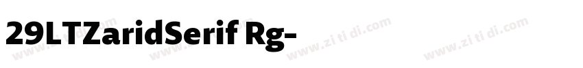 29LTZaridSerif Rg字体转换